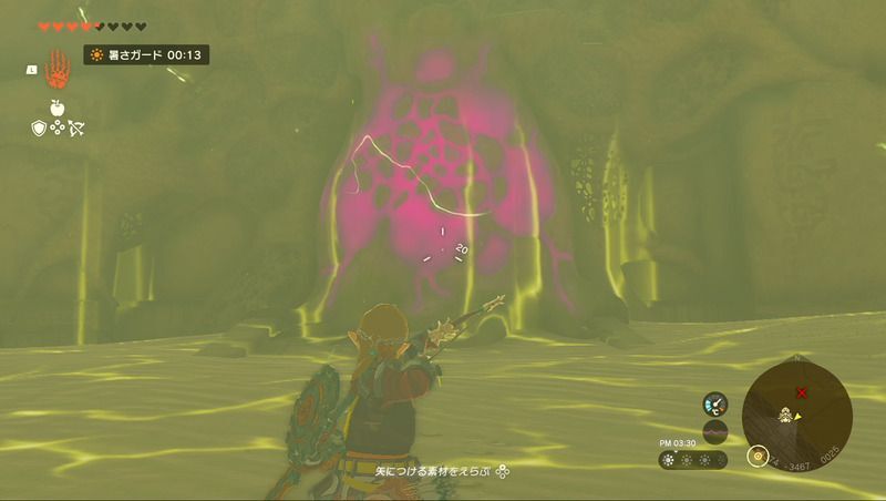 入口の紫の物体