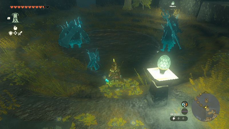 中央の水が溜まっている場所