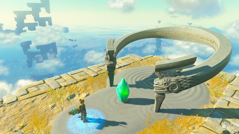 水晶を祠に納める