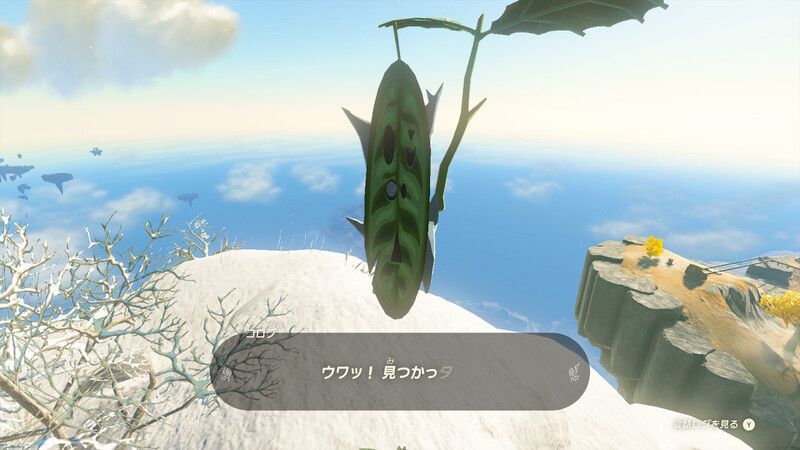 空中でキャッチする
