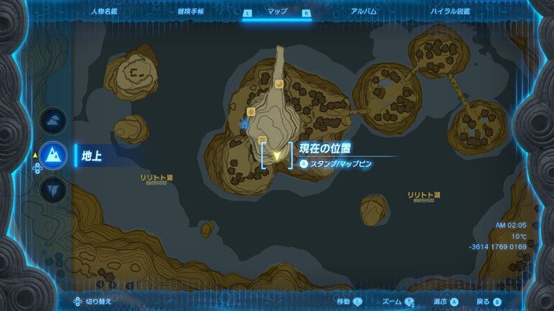 ガタキサの祠拡大マップ