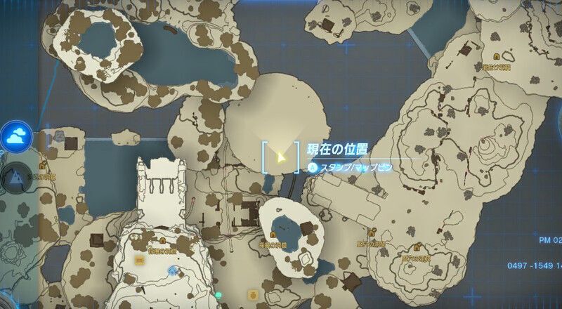 始まりの空島の南側