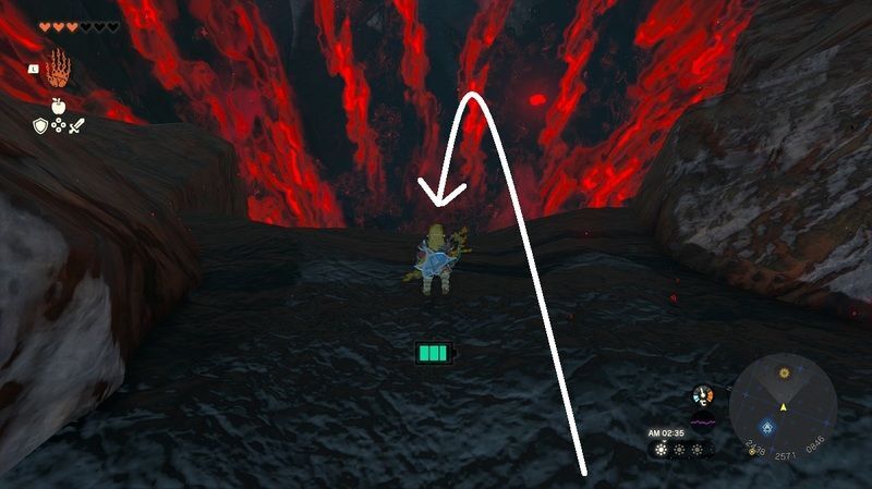 穴に落ちて、パラセールを開閉しつつ地底世界まで向かう