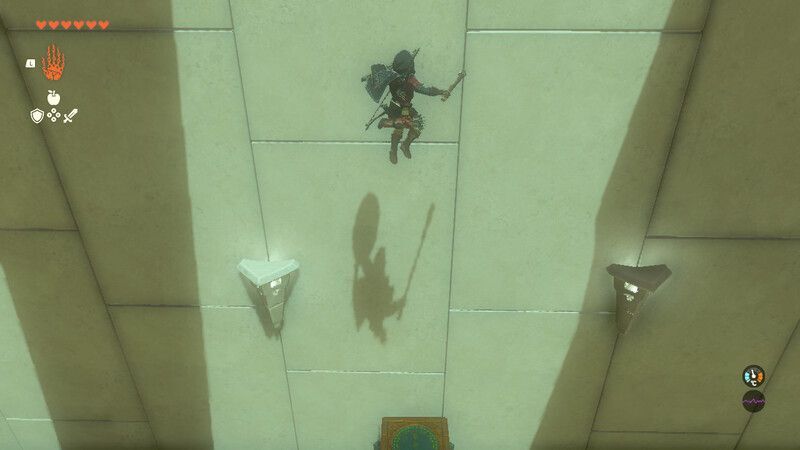 ジャンプ台の上に乗り起動する