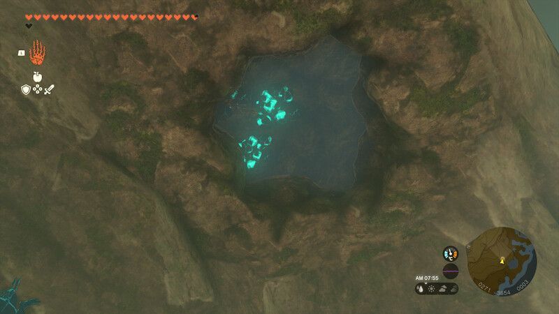 パファー海岸の天井窟