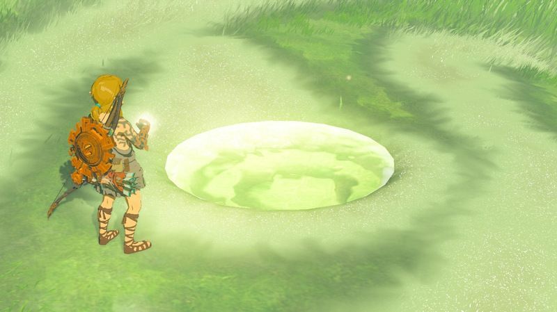 目の部分にある水たまりを調べイベントムービーを閲覧