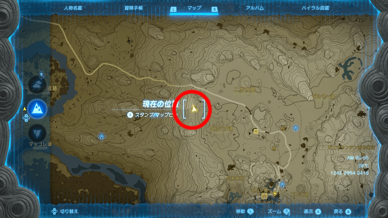 オルディン地方の桜の木マップ