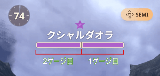2ゲージ目に到達