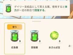 応急薬5個分の回復