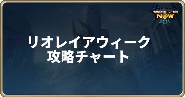 リオレイアウィークの攻略チャート