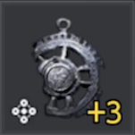 割れた灰色のペンダント