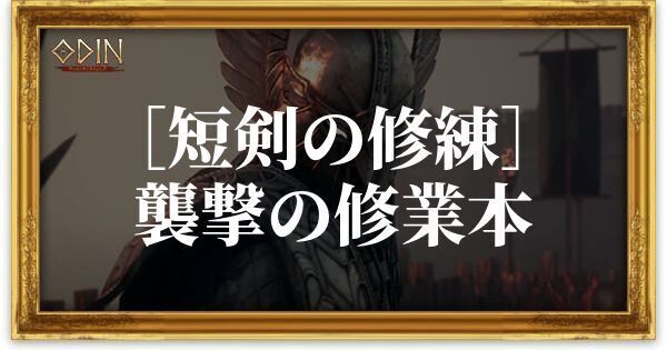 ［短剣の修練］襲撃の修業本のアイキャッチ