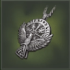 羽装飾のペンダント