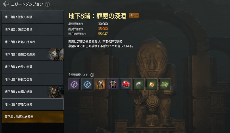 地下8階:罪悪の深淵