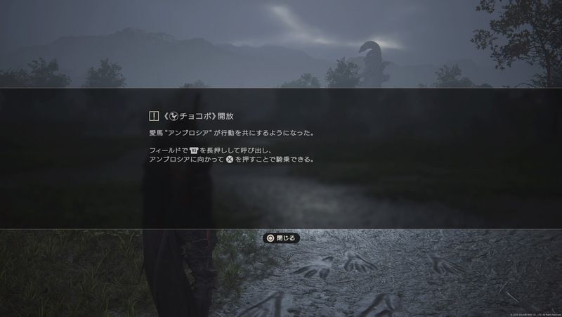 チョコボの乗り方画像