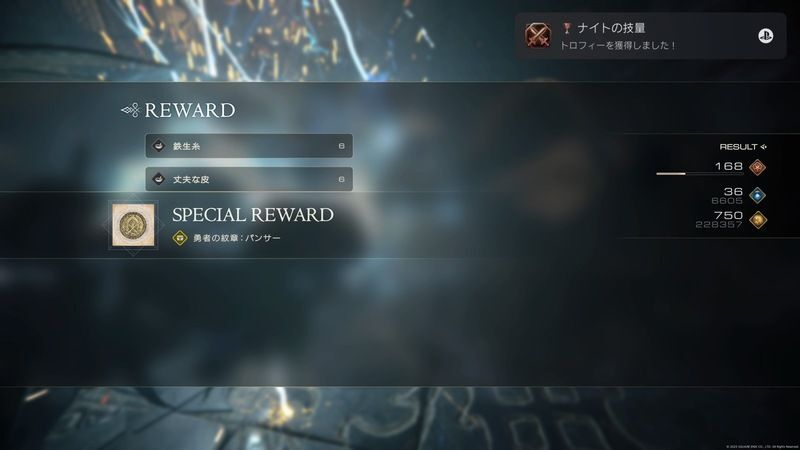 勇者の紋章入手画面