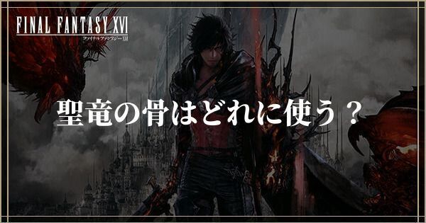 聖竜の骨を使用する優先度