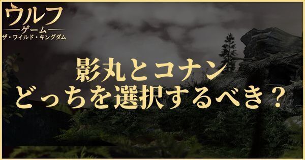影丸とコナンはどっちを選択するべき？