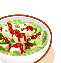 ねっぷうとうふサラダ