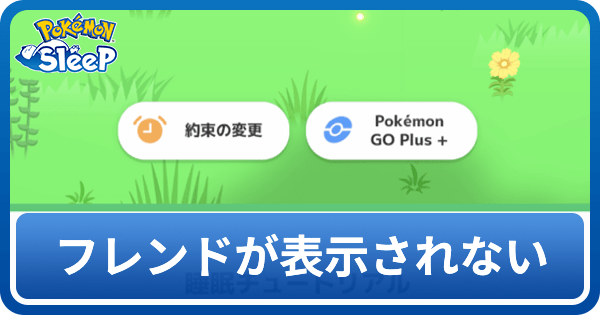 フレンドが表示されない場合