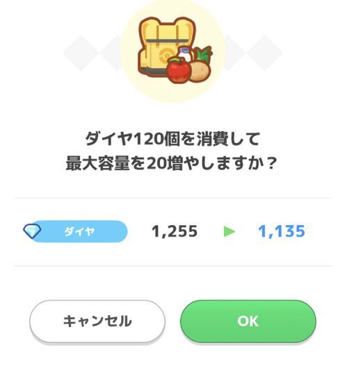 食材バッグを拡張