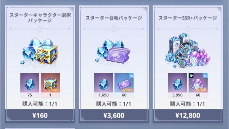 スターターパッケージ