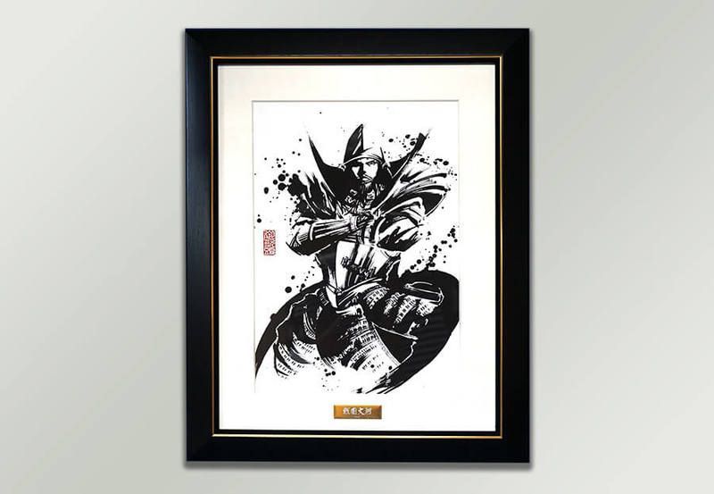 御歌頭オリジナル墨絵画像