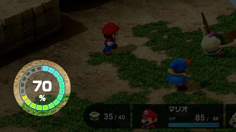 スーパーマリオRPGのゲージ