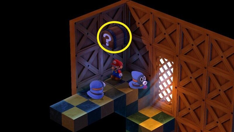 階段を上った所