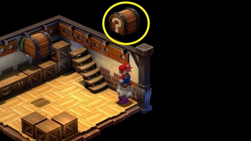 おしらせリングをくれた老人の頭でジャンプ