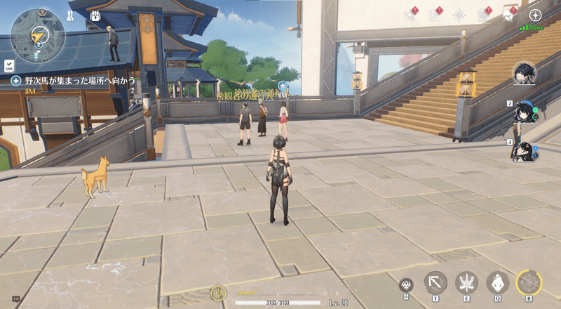 野次馬が集まった場所