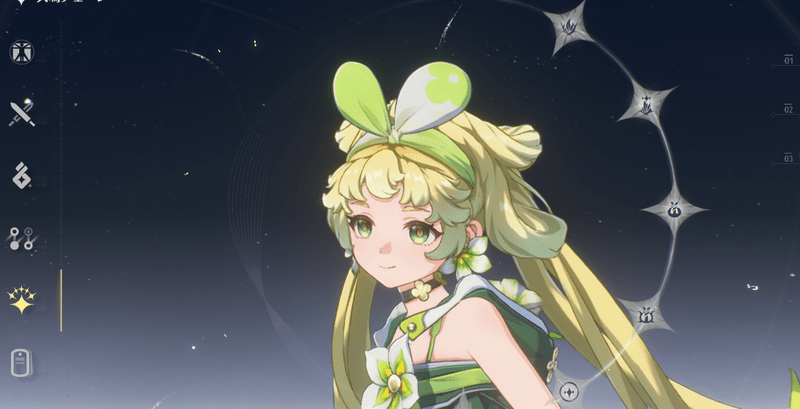 キャラの凸画面