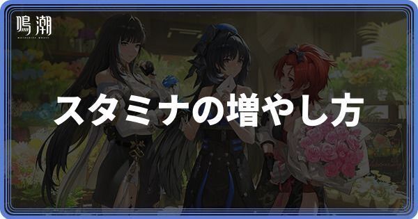 スタミナの増やし方