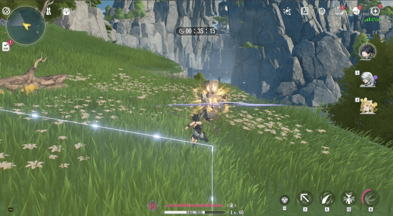 打撃機関を起動