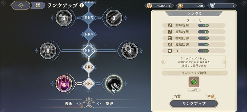 ランクアップ手順