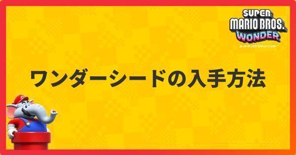 ワンダーシードの入手方法