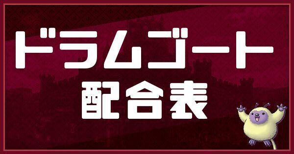 ドラムゴートの配合表