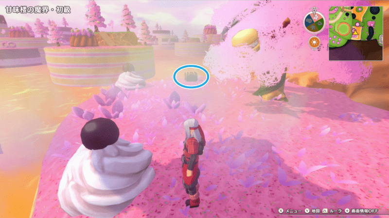 甘味楼の魔界（初級）の小さなメダルの場所詳細1
