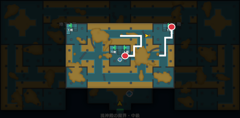 流砂の宮殿 地下1階