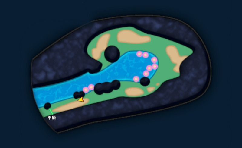 春ギミックのマップ