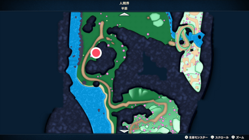 人間界（平原）の宝箱マップ4