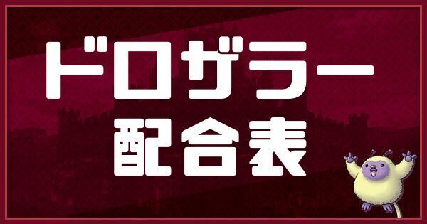 ドロザラーの配合表