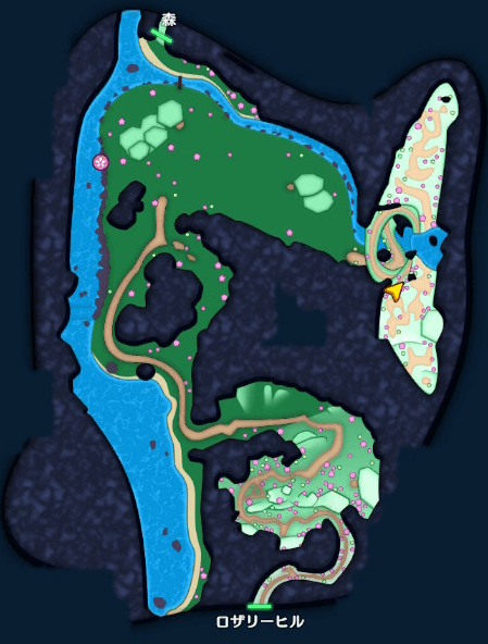 人間界（平原）のマップ