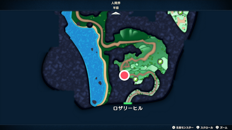 人間界（平原）の宝箱マップ2