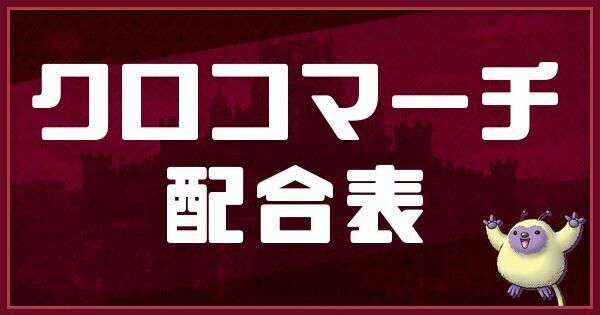 クロコマーチの配合表