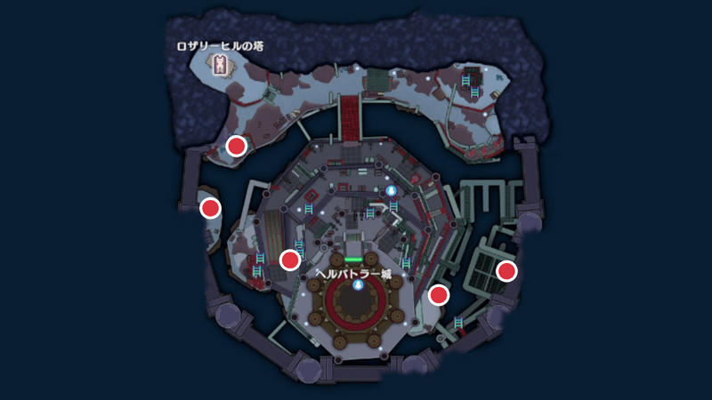 鉄鋼砦の魔界(上級)の卵の場所