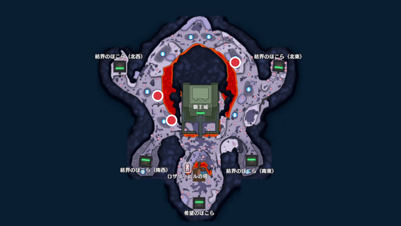 覇王城の魔界(上級)の卵の場所