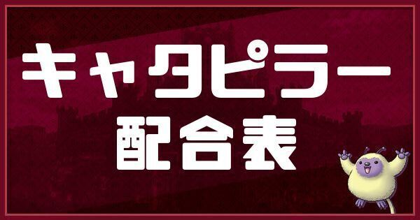 キャタピラーの配合表