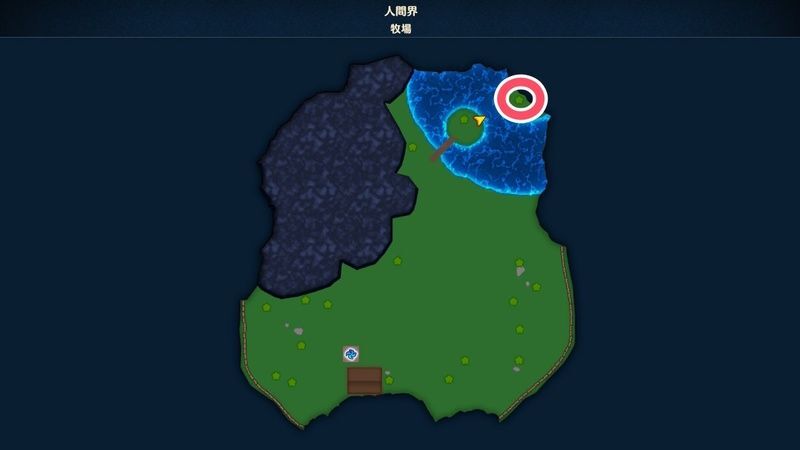 の小さなメダルの位置