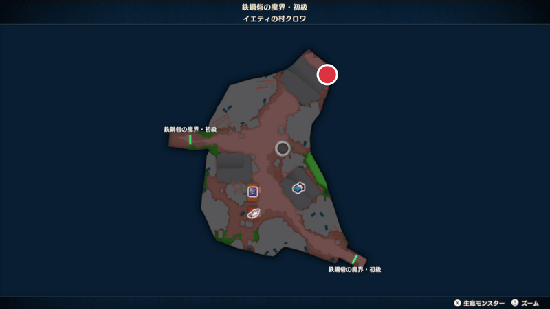 鉄鋼砦の魔界（初級）の小さなメダルマップ1
